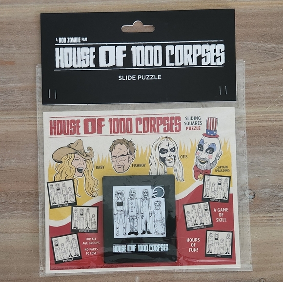 Rob Zombie House of 1000 Corpses Slide Puzzle NWT Collectible Movie Memorabilia - Picture 1 of 14